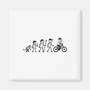 Mtb-fietsen Bmx-stickfigure Fietsen Mountainbike  Magneet