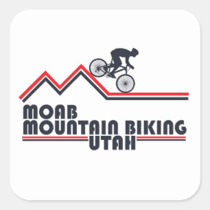 Mtb Moab Mountainbiken Vierkante Sticker
