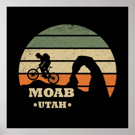 Mtb Moab - Utah Mountainbiken Poster (Voorkant)
