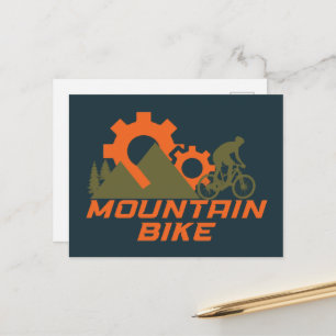 MTB Moderne Downhill Mountainbike Feestdagenkaart