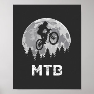MTB mountainbike  biking Poster