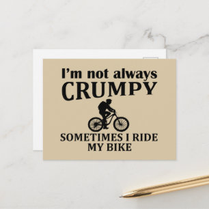MTB Mountainbike Humor Grappige Wielren Quote Feestdagenkaart