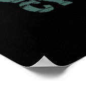 Mtb Mountainbiken Funny Fietsen Poster (Hoek)
