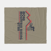 Mtb Utah - Moab Mountainbiken Fleece Deken (Voorkant (Horizontaal))