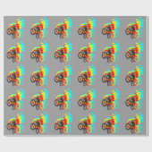 MTB wheelie Cadeaupapier (Vlak)