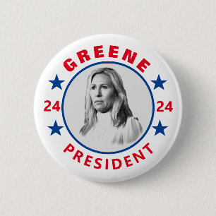 MTG voor President Ronde Button 5,7 Cm