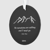 Mtns bellen/Snowy blizzard Sjabloon Ornament (voorkant)