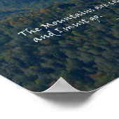 Mtns roepen John Muir. Poster (Hoek)