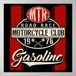  MTR Road Race Motorcycle Club 1976 Poster