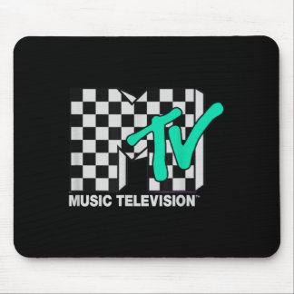 MTV Geruite Blauwe Muziektelevisie Muismat