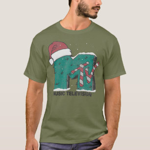 MTV Music Television Candy Cane Kerstmis T-shirt