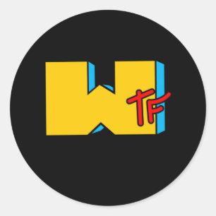 MTV WTF ging naar muziek Ronde Sticker