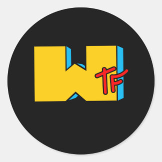 MTV WTF ging naar muziek Ronde Sticker