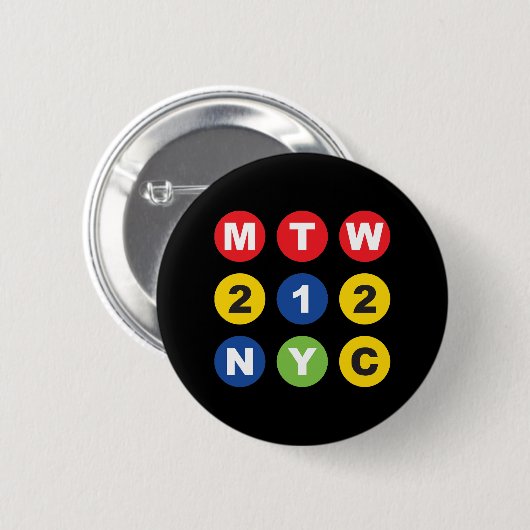 MTW logo  Ronde Button 5,7 Cm (Voorkant /achterkant)