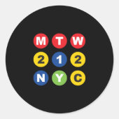 MTW Logo Ronde Sticker (Voorkant)