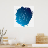 mu en baby poster (Keuken)