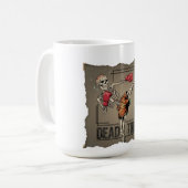 Muay classique Skeleton thaïlandais Fighter Mug (Devant gauche)