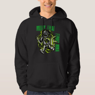 Muay Thai Astronaut Monkey, Space, Mma, Fighting Hoodie