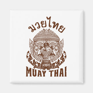 Muay Thai Boksen Liefhebber Thai Boksen Thailand Magneet