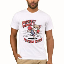 Muay Thai Boksen Schattigee Anime Cat T-shirt