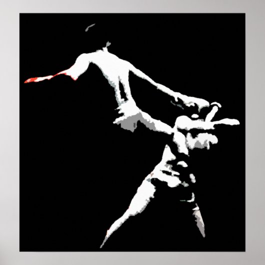 Muay Thai Boxing Action Poster (Voorkant)