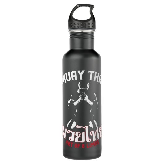 Muay Thai Boxing Gift for Muay Thai Fighter 8 Waterfles (Voorkant)