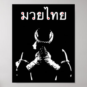 Muay Thai Boxing Gift for Muay Thai Fighter Poster