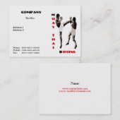 Muay Thai Boxing Visitekaartje (Voorkant / Achterkant)