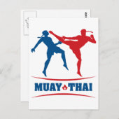 Muay Thai Briefkaart (Voorkant / Achterkant)