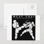 muay thai briefkaart (Voorkant / Achterkant)