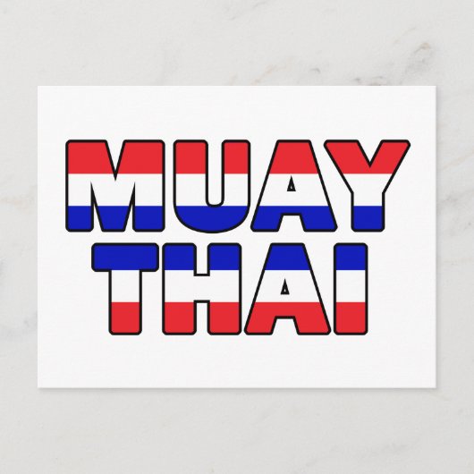 Muay Thai Briefkaart (Voorkant)
