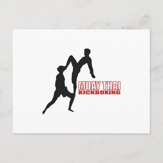 Muay Thai Briefkaart (Voorkant)