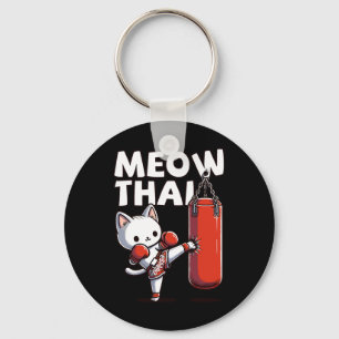 Muay Thai Cat Meow Thai Sleutelhanger