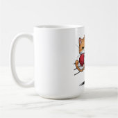 Muay Thai Cute Boxe et Kicking Cat Mug (Gauche)