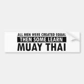Muay Thai design Bumpersticker (Voorkant)