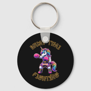 Muay Thai Eenhoorn - Eenhoorn Kickboksen Thaise Bo Sleutelhanger
