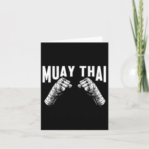 Muay Thai Fighter Fists MMA Club vechtsport Kaart