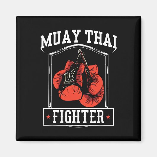 Muay Thai Fighter Hob1 Magneet (Voorkant)