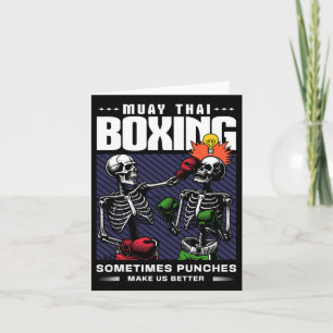 Muay Thai Fighter MMA  Funny Martial Arts H Kaart