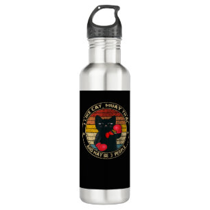 Muay Thai Funny Cat Kickboxing Thailand Boxing Cat Waterfles