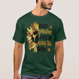 Muay Thai Grandma Sunflower Muay Thai grootmoeder T-shirt