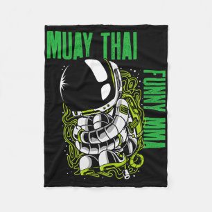 Muay Thai ingerolde astronaut, Mma, kickboksen, Ji Fleece Deken