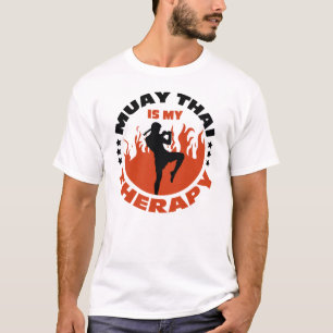 Muay Thai is mijn therapie, boksende citaten T-shirt
