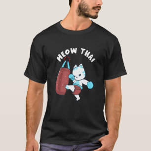 Muay Thai Kat Meow Thai Bokszak Vecht Sport T-shirt