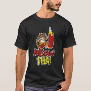 Muay Thai Kat Meow Thaise Muay Thai Vechters Kickb T-shirt