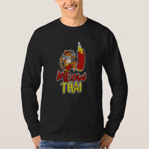 Muay Thai Kat Meow Thaise Muay Thai Vechters Kickb T-shirt