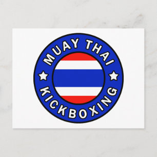 Muay Thai Kickboksen Briefkaart
