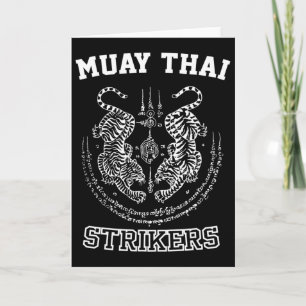 Muay Thai Kickboksen Tijger Vechter Sak Yant Mma  Kaart
