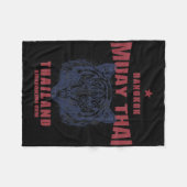 Muay Thai Kickboksgym Ngkok Thailand  Fleece Deken (Voorkant (Horizontaal))
