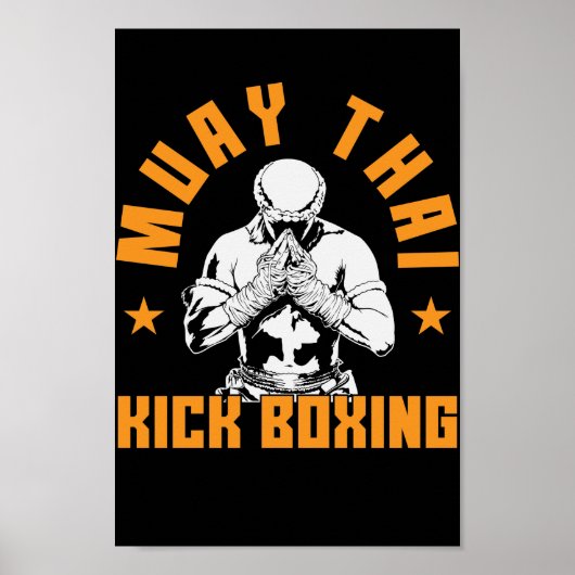 Muay Thai Kickboxen Poster (Voorkant)